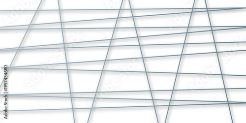 Abstract Blue Diagonal Line Pattern On White Background With Subtle Shadow And Grid Design