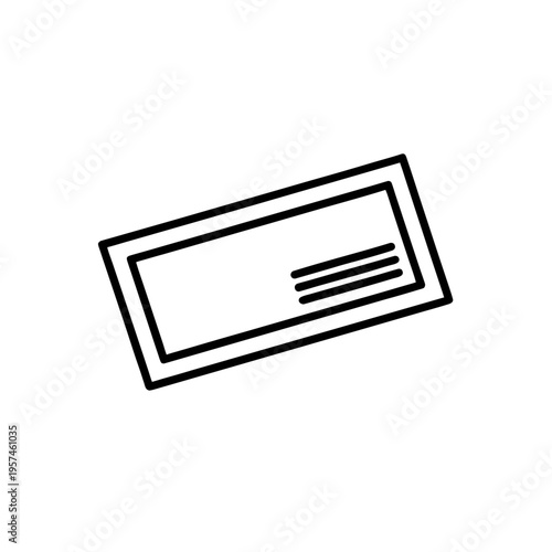 Simple line drawing of a closed envelope with a flap