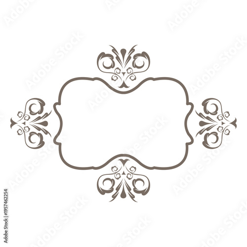 Flouring curves ornamented border