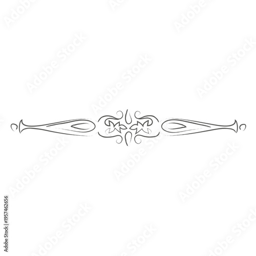 Hand drawn ornamented divider