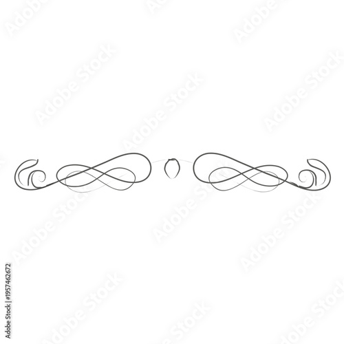 Hand drawn swirling divider