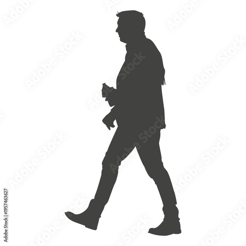 Man walking silhouette 11