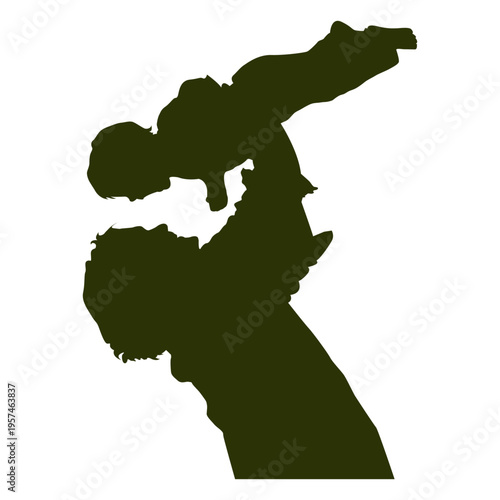 Mother picking child