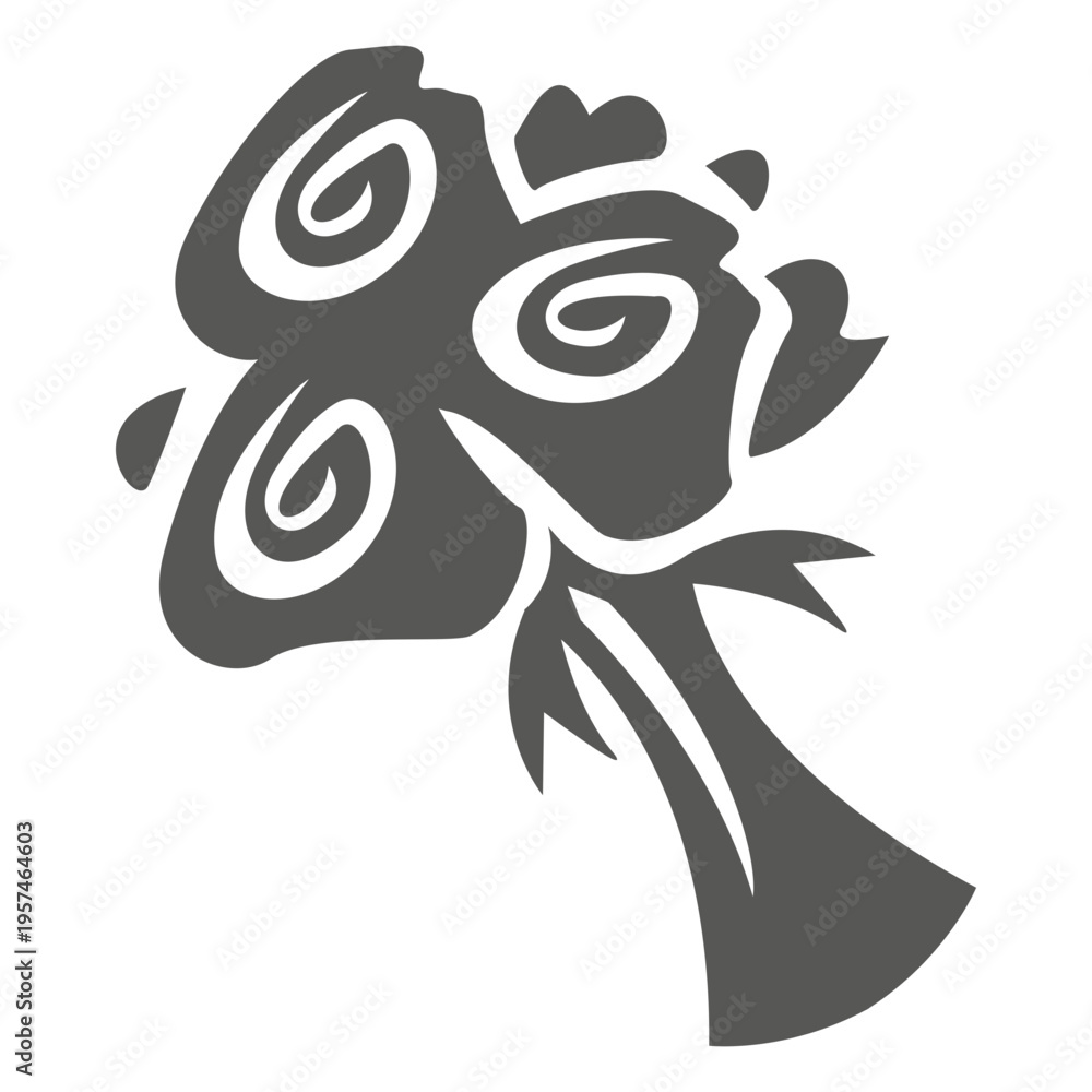 Foto Rose bouquet icon