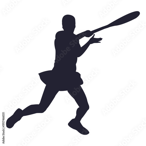 Tennis player woman silhouette