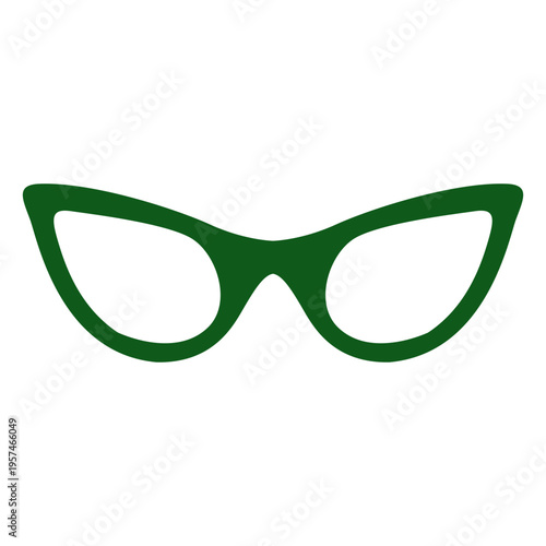 Thick curve hipster glass