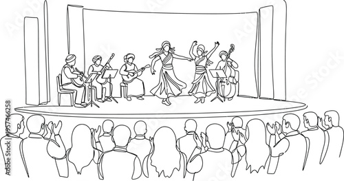 theatre performance illustration