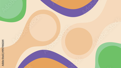 Vibrant abstract art with colorful circles and shapes