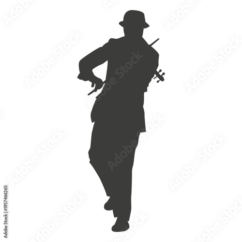 Violinist silhouette 2