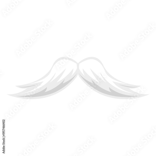 White hipster mustache 2