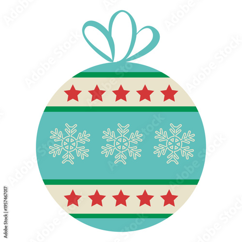 Christmas ball flat icon 19