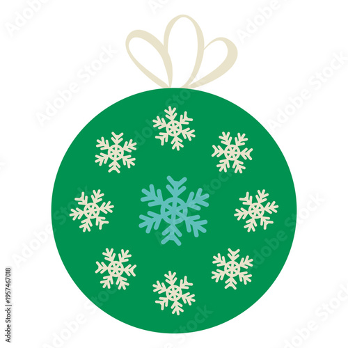 Christmas ball flat icon 14