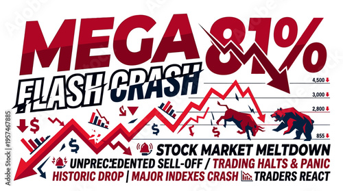 Dramatic Stock Market Flash Crash and Meltdown