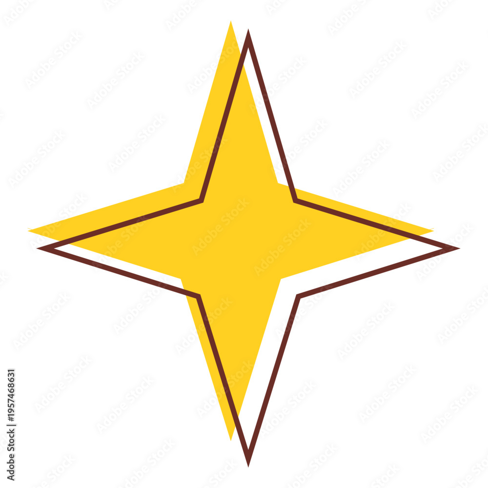 Obraz premium Sharp star icon 05