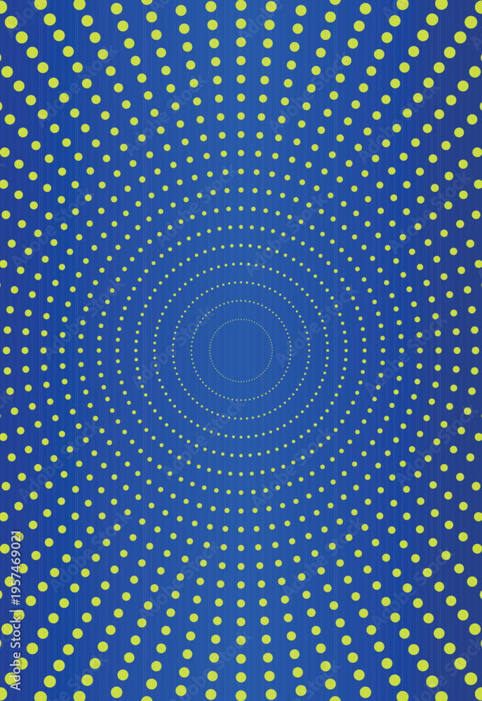 Obraz premium Abstract Dotted Circle Background, Colorful Gradient Design