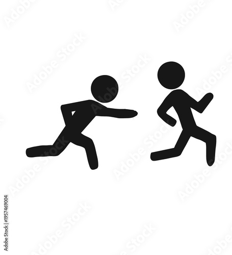 running man silhouette