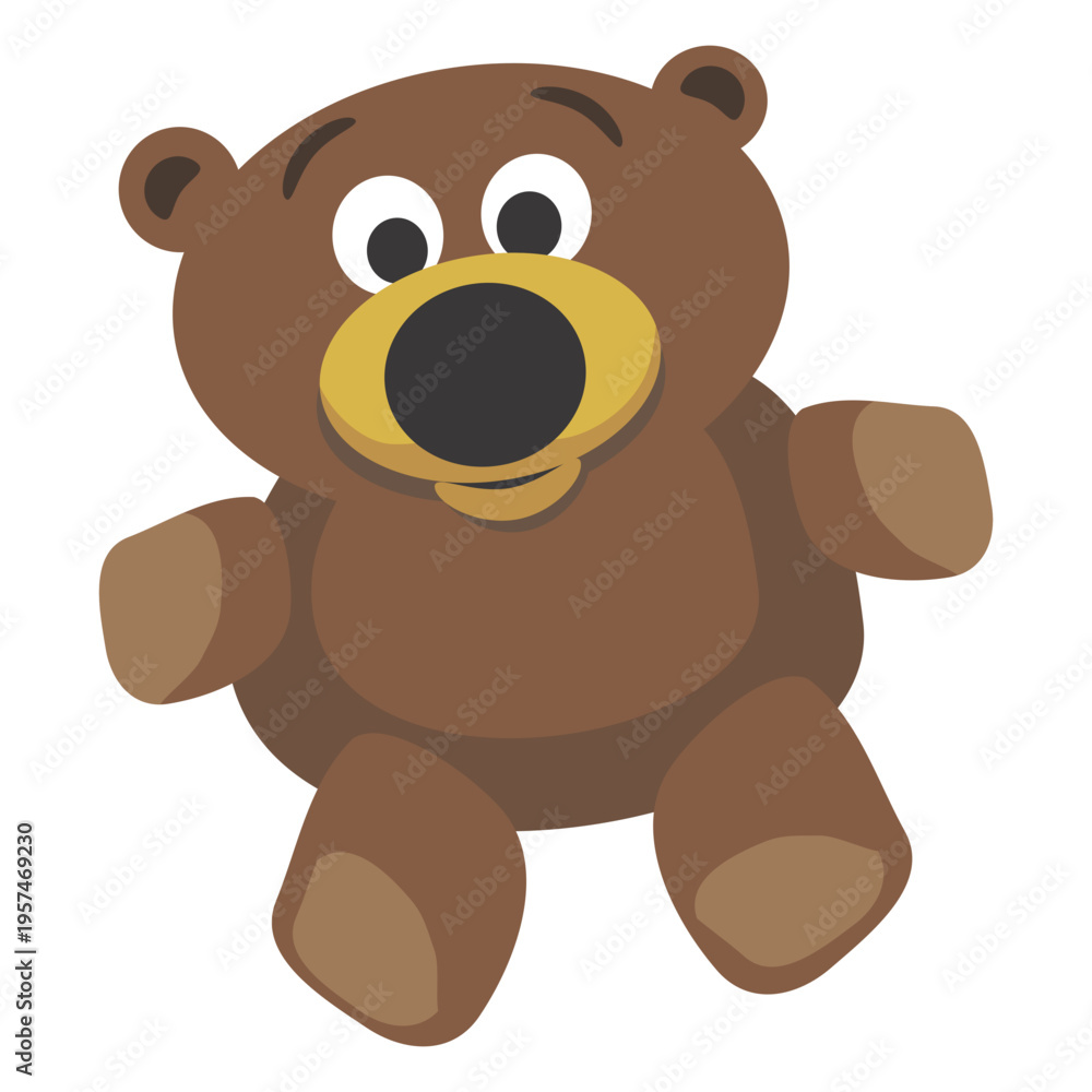 Obraz premium Cartoon teddy bear