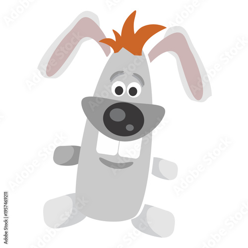 Cartoon stuffed animal donkey