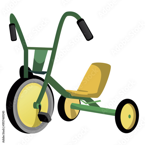 Cartoon tricycle