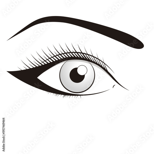 Make up eye illustration