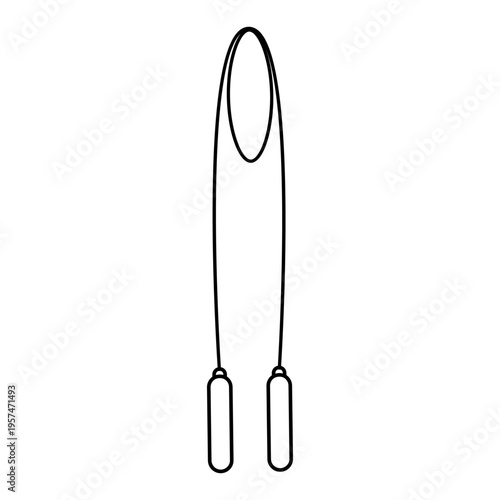 Jump Rope icon vector. Sport illustration sign. fitness symbol.