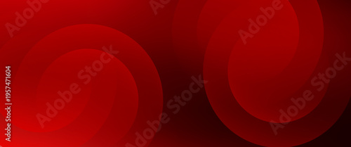White circle geometric red abstract background. vector