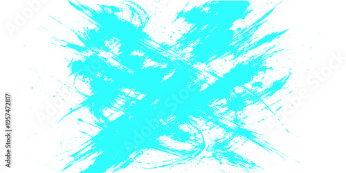 Abstract grunge winter backdrop featuring hand drawn watercolor splashes and blue ice textures for a cold nature art design