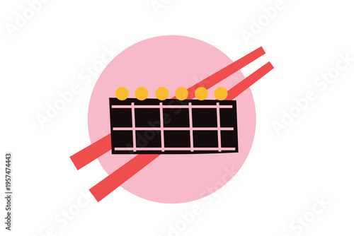 Sushi, Wok Noodles, Street Food Banner Collection for Restaurant Advertising