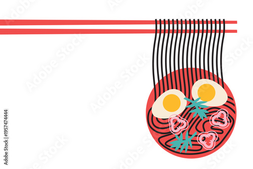 Sushi, Wok Noodles, Street Food Banner Collection for Restaurant Advertising