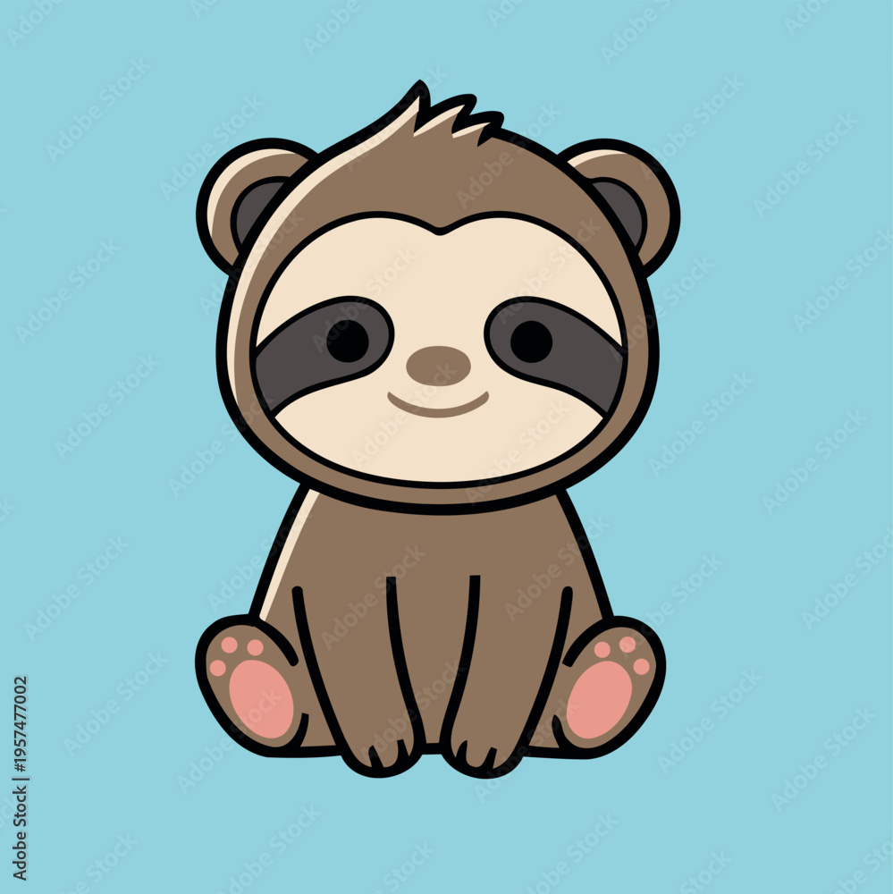 Obraz premium Adorable Baby Koala Vector Illustration for Nursery Decor