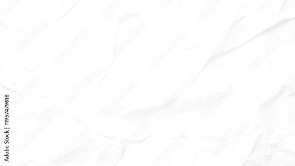 Obraz premium Texture of crumpled paper. Crumpled white paper texture pattern. Vector illustration.