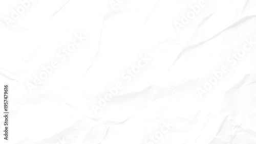 Texture of crumpled paper. Crumpled white paper texture pattern. Vector illustration.