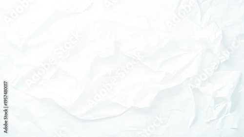 Texture of crumpled paper. Crumpled white paper texture pattern. Vector illustration.