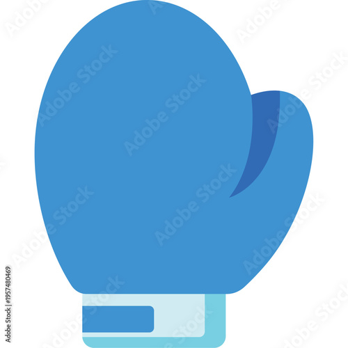 Boxing Glove Flat Icon Fighting Sport