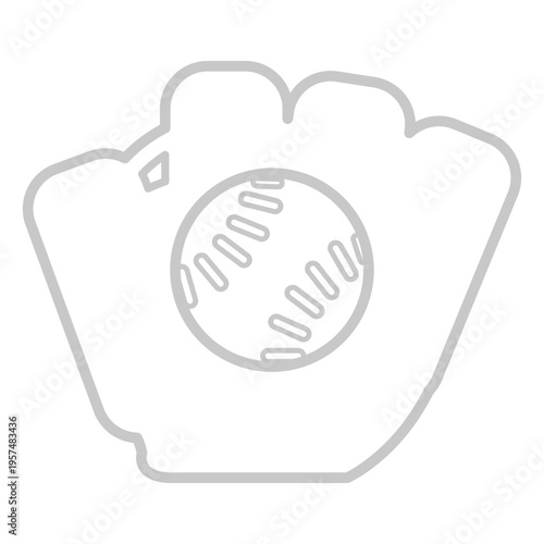 Baseball glove icon