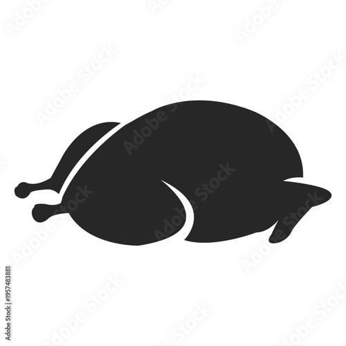 Chicken kebab silhouette