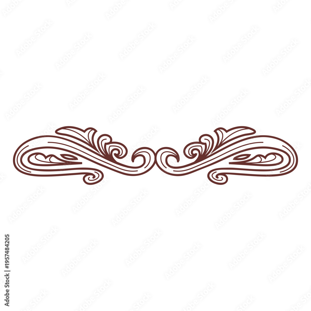 Fototapeta premium Decorative ornaments divider