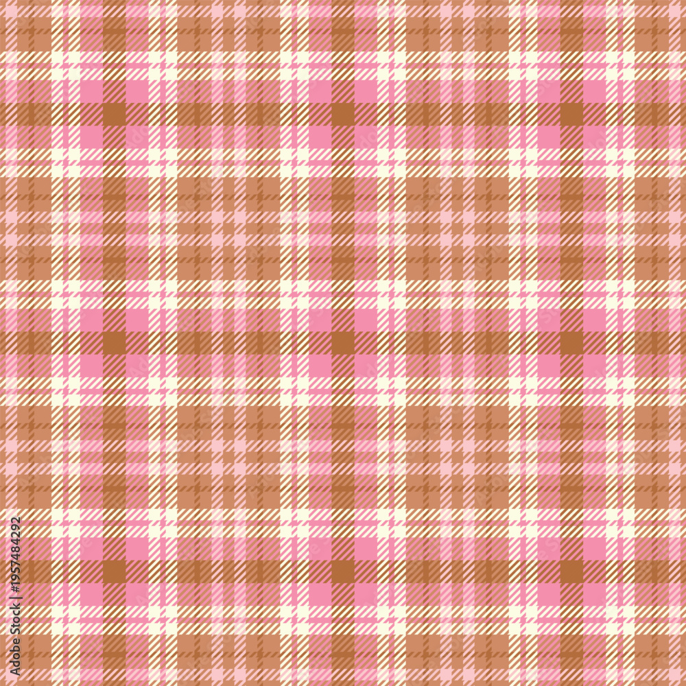 Naklejka premium Seamless Retro Vintage Tartan Pattern March 16th 2026
