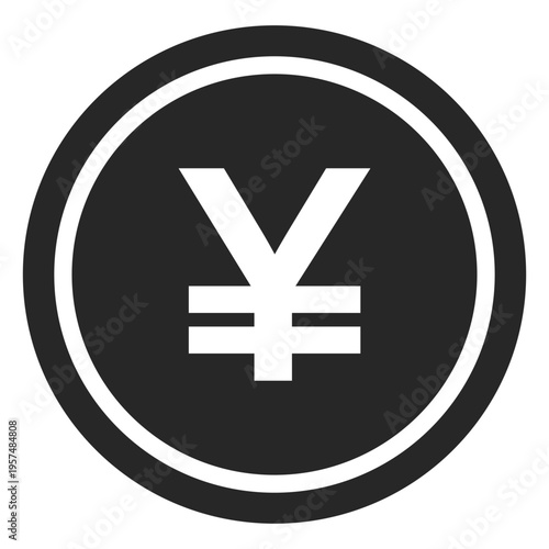 Japany yen coin icon