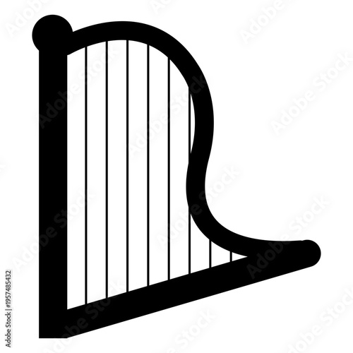 Patricks day harp