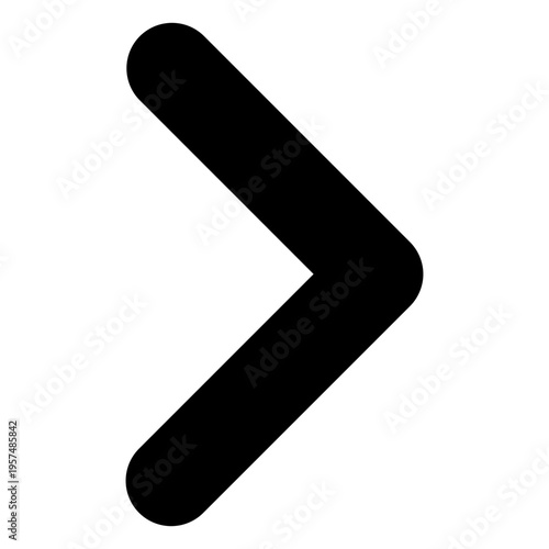 Round corner right arrowhead