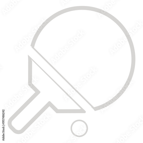 Table tennis racket icon