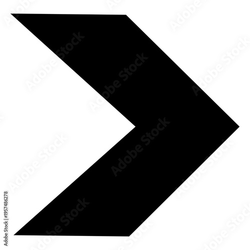 Thick right arrowhead