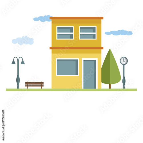 Apartment building city house