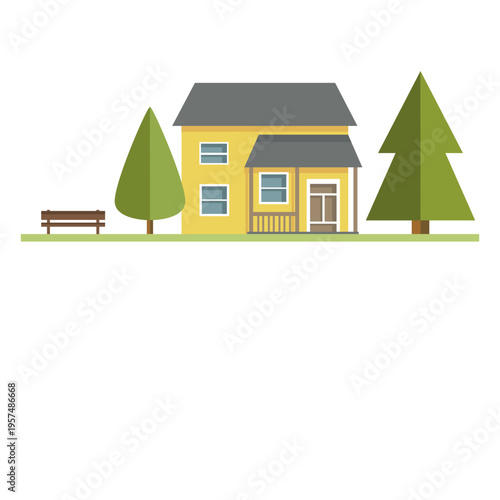 Country building city house