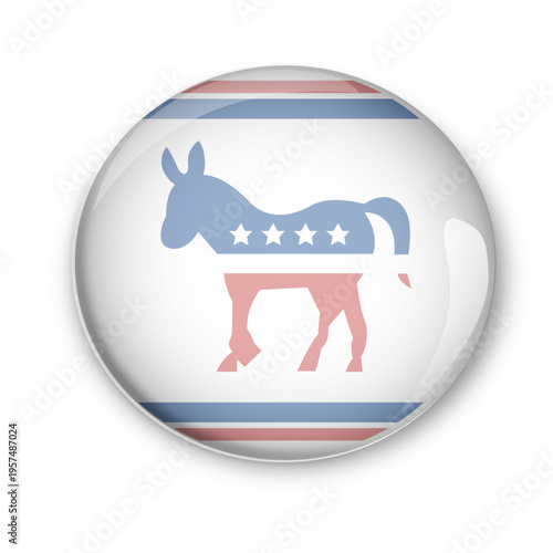 Usa democrats politic vote pin