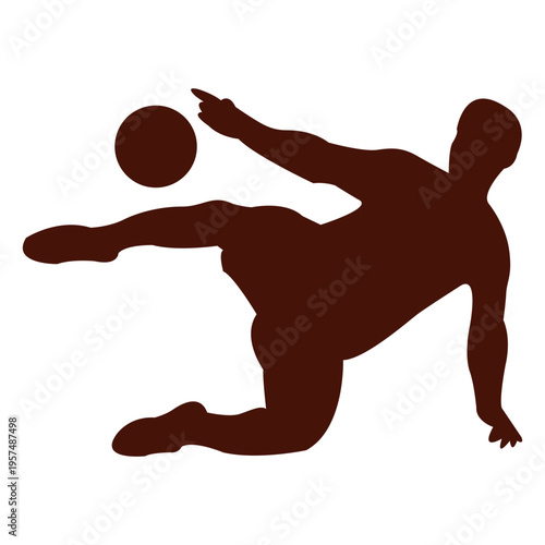 Football volley kick