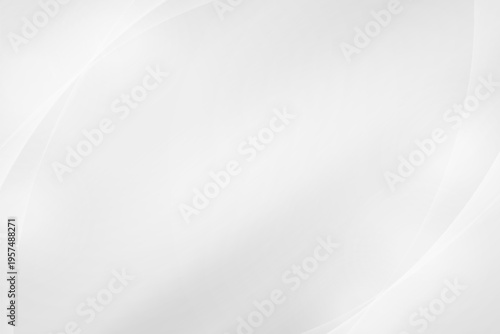Abstract white and grey background with soft wavy lines and smooth curves
