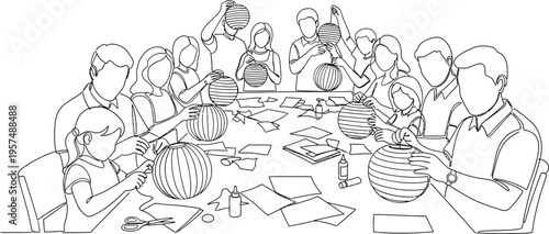 people sitting around a table