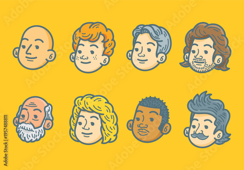 faces of the russian dolls